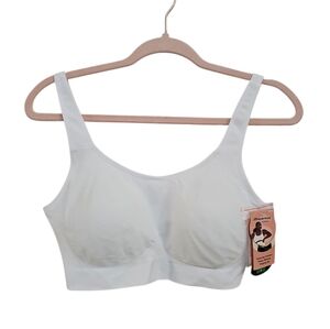 Shapermint White Wire-Free Seamless Comfort Bra